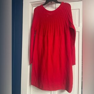 Francesca's Collections Vibrant Red Knit Dress